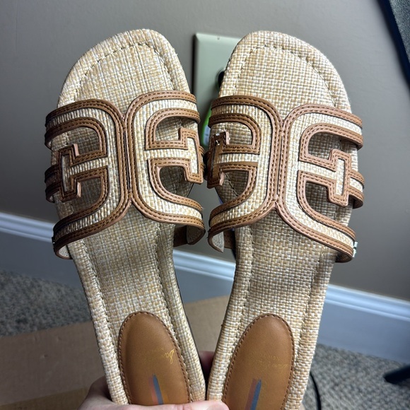 Sam Edelman • Women's Bay Slide Sandal • Bleached Beechwood Multi • Size 8.5 - Picture 13 of 16